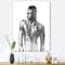 Designart - Handsome African Man Portrait On White I - Modern Canvas Wall Art Print